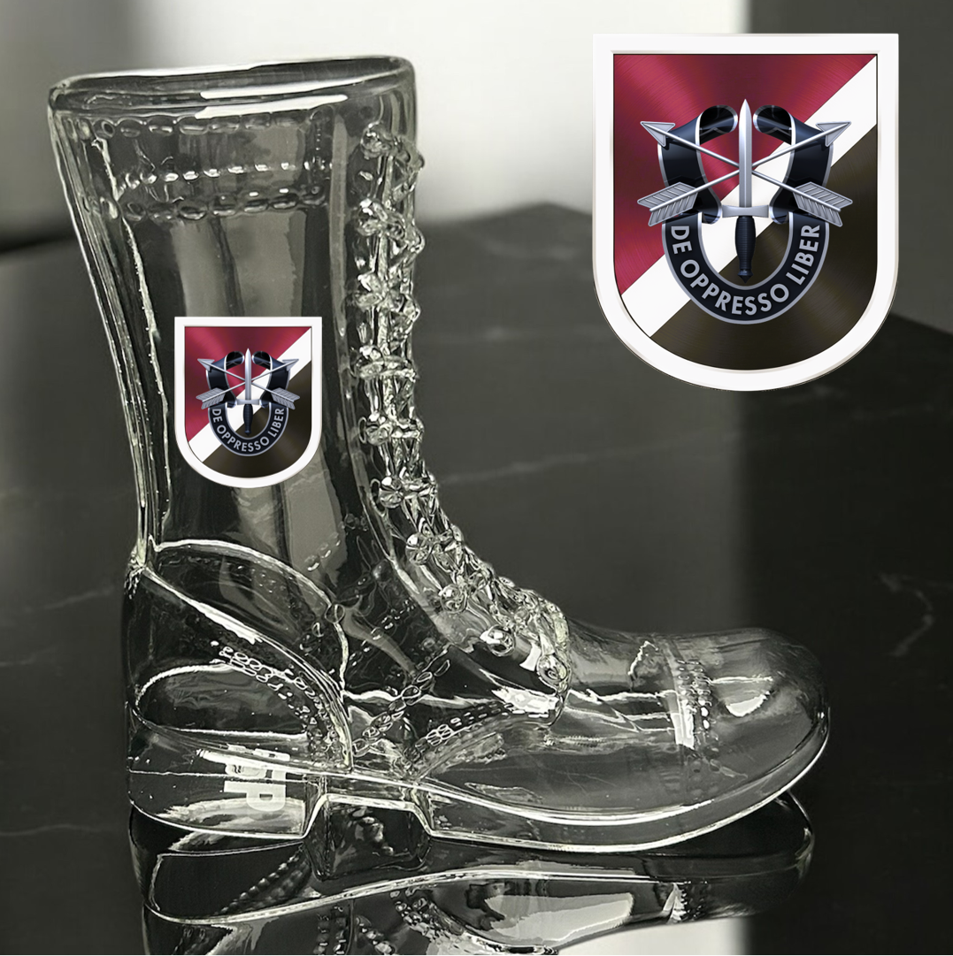 Paratrooper Das Boot (Special Operations Unit Crest/DUIs) -Beer boot