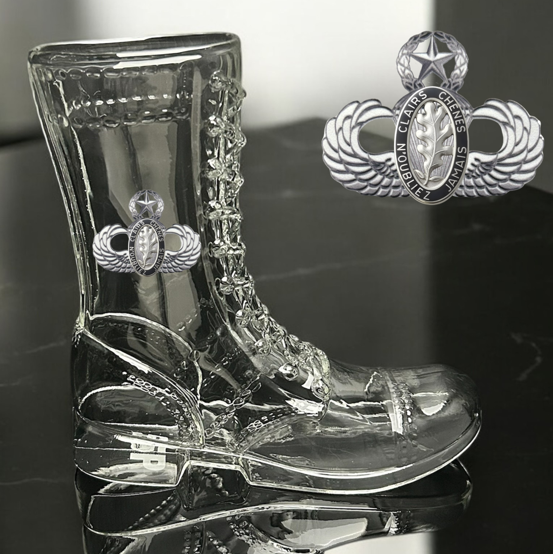 Paratrooper Das Boot (Airborne Unit Crest/DUIs) -Beer boot
