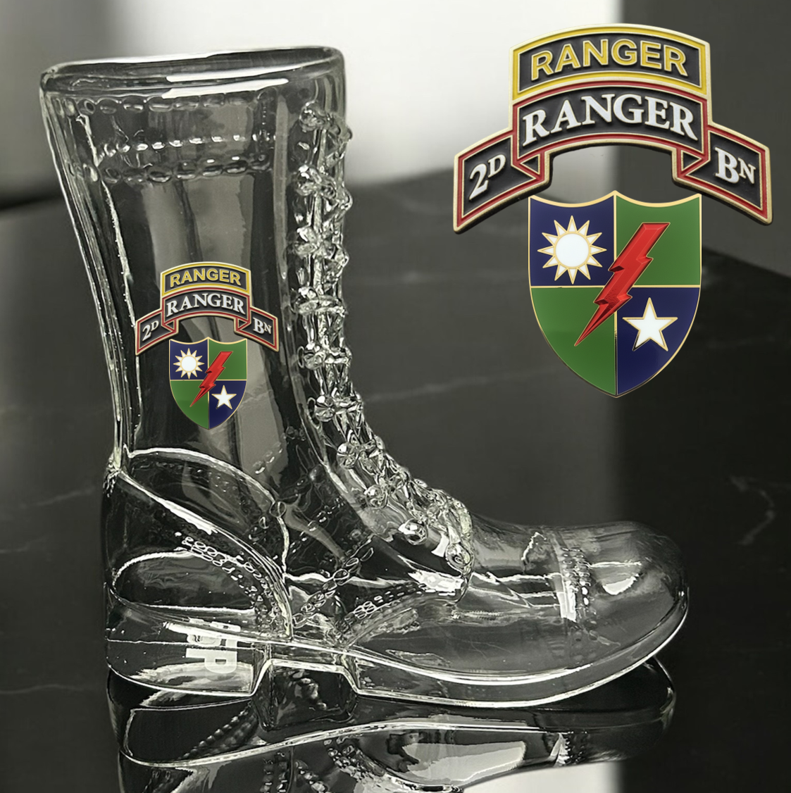Paratrooper Das Boot (Special Operations Unit Crest/DUIs) -Beer boot