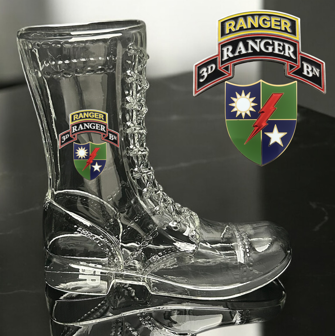 Paratrooper Das Boot (Special Operations Unit Crest/DUIs) -Beer boot