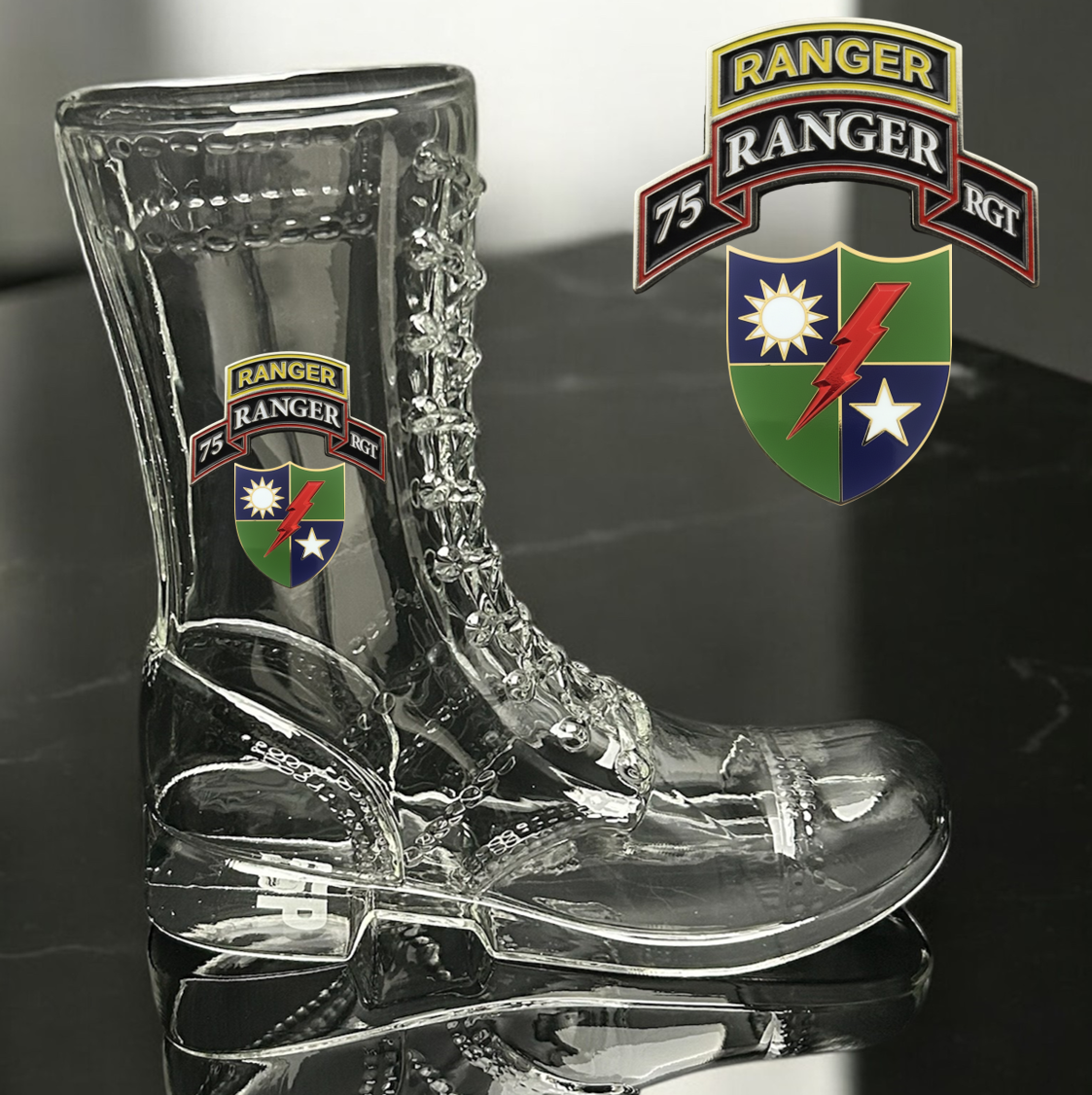 Paratrooper Das Boot (Special Operations Unit Crest/DUIs) -Beer boot