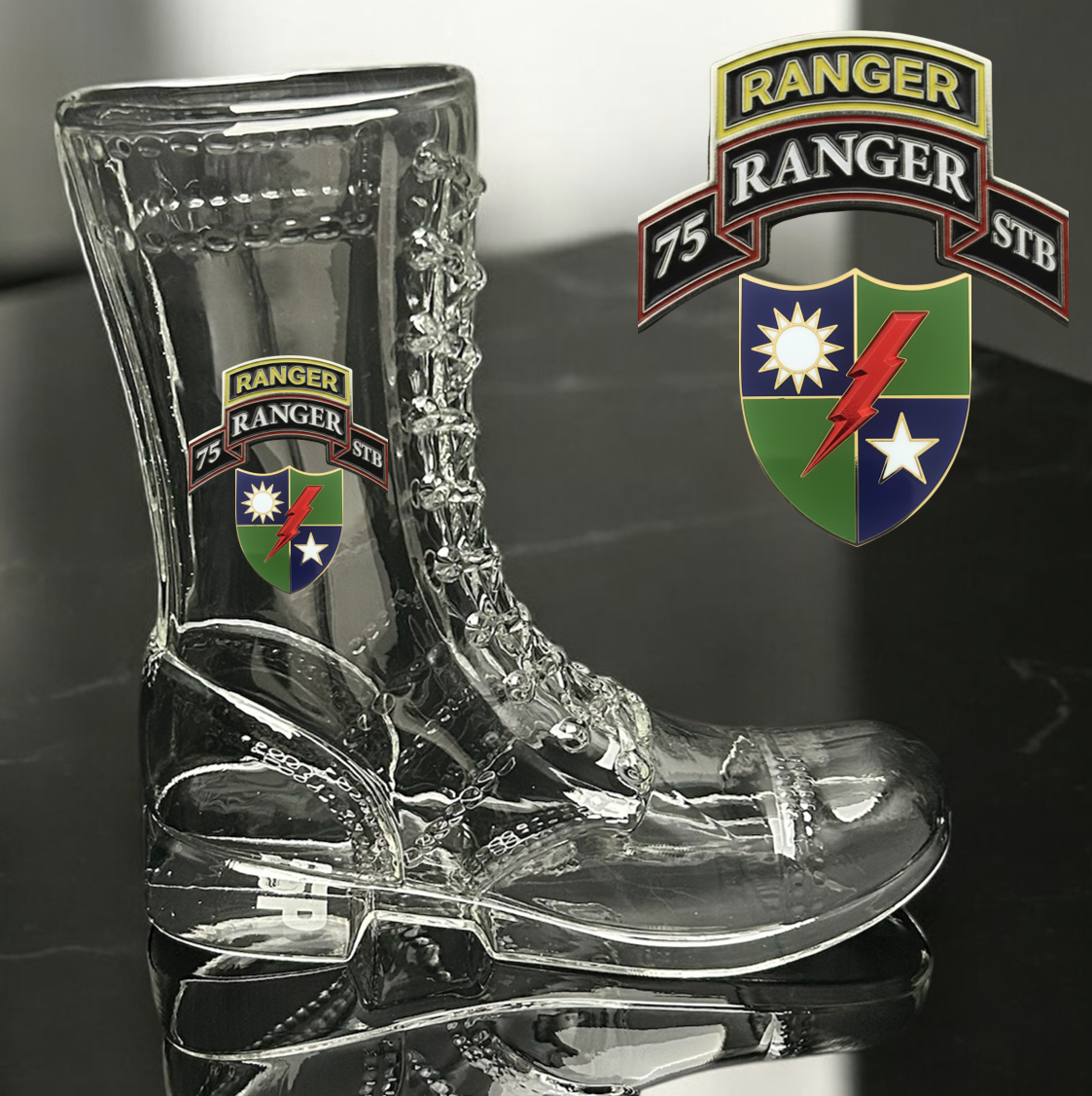 Paratrooper Das Boot (Special Operations Unit Crest/DUIs) -Beer boot
