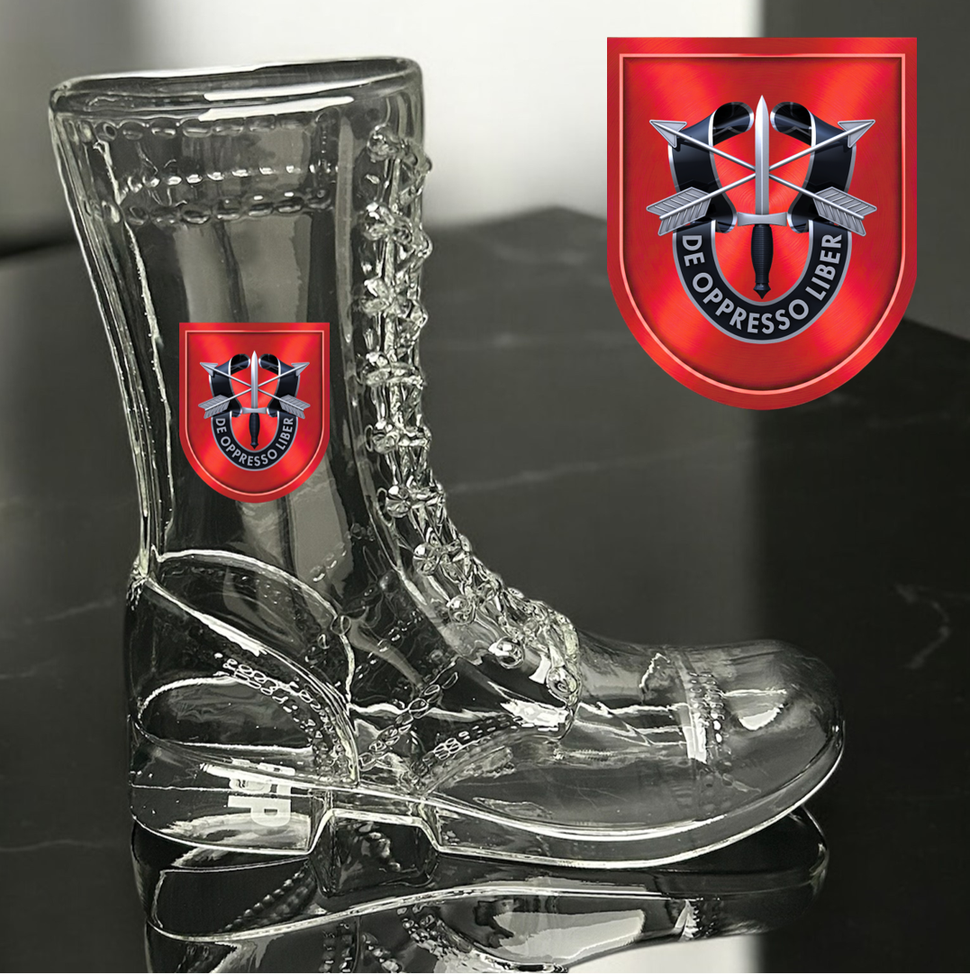 Paratrooper Das Boot (Special Operations Unit Crest/DUIs) -Beer boot