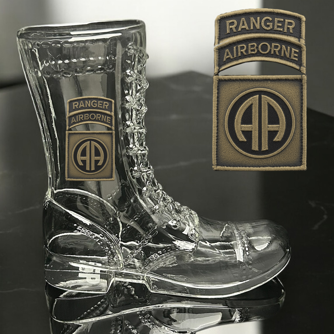 Paratrooper Das Boot (Airborne Unit Patches) -Beer boot