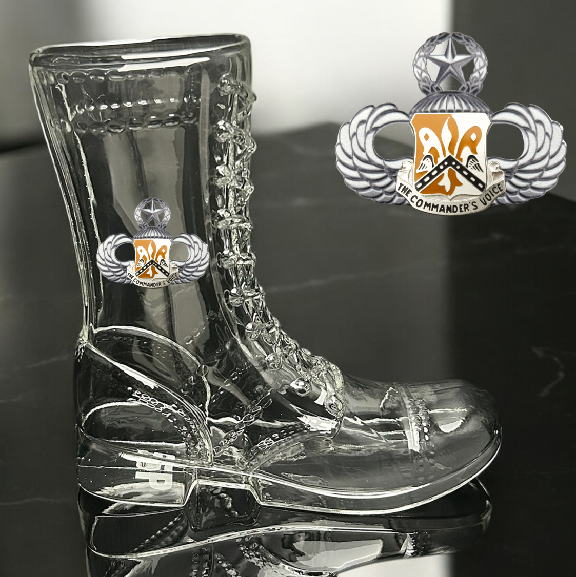 Paratrooper Das Boot (Airborne Unit Crest/DUIs) -Beer boot