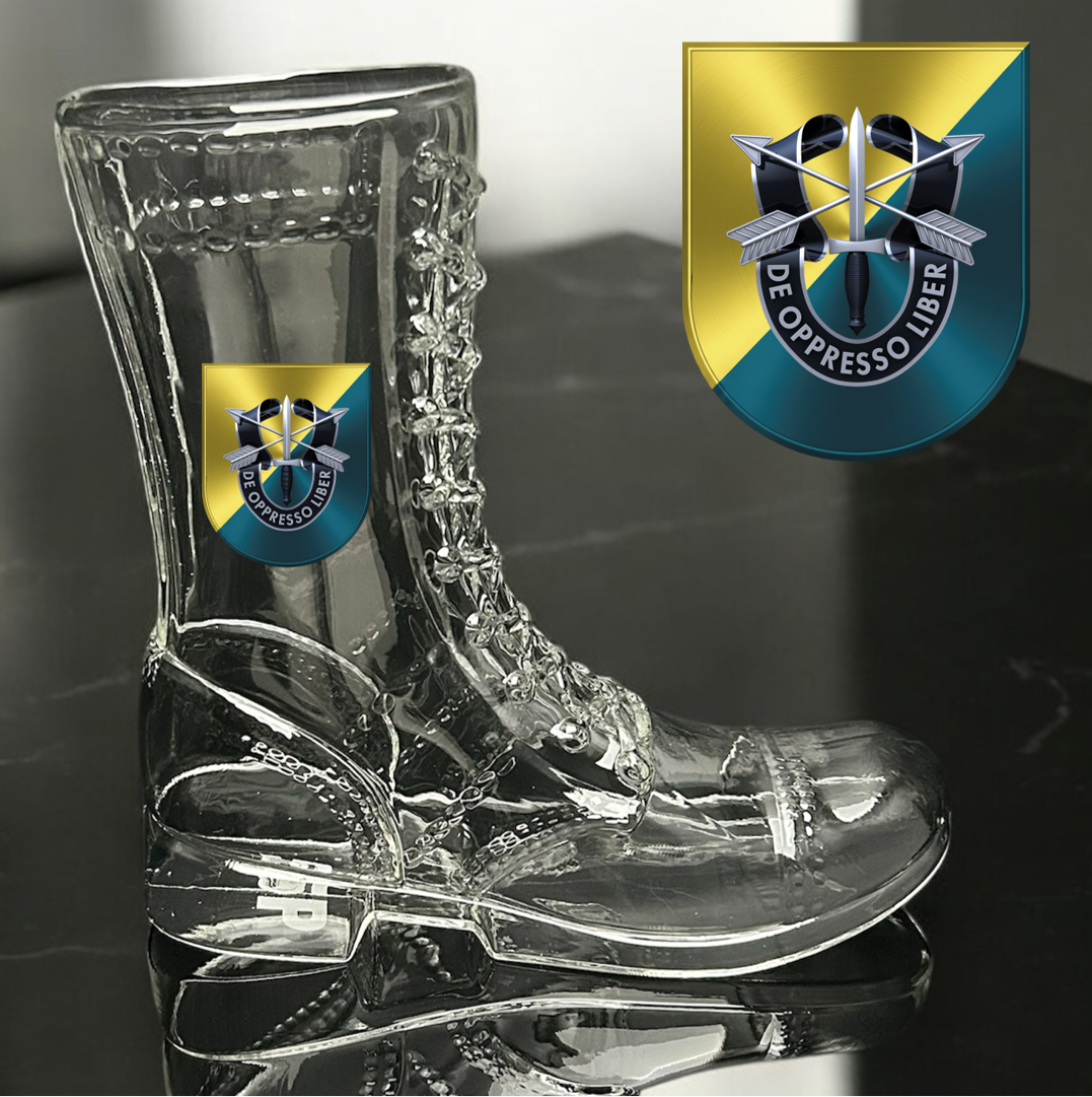 Paratrooper Das Boot (Special Operations Unit Crest/DUIs) -Beer boot