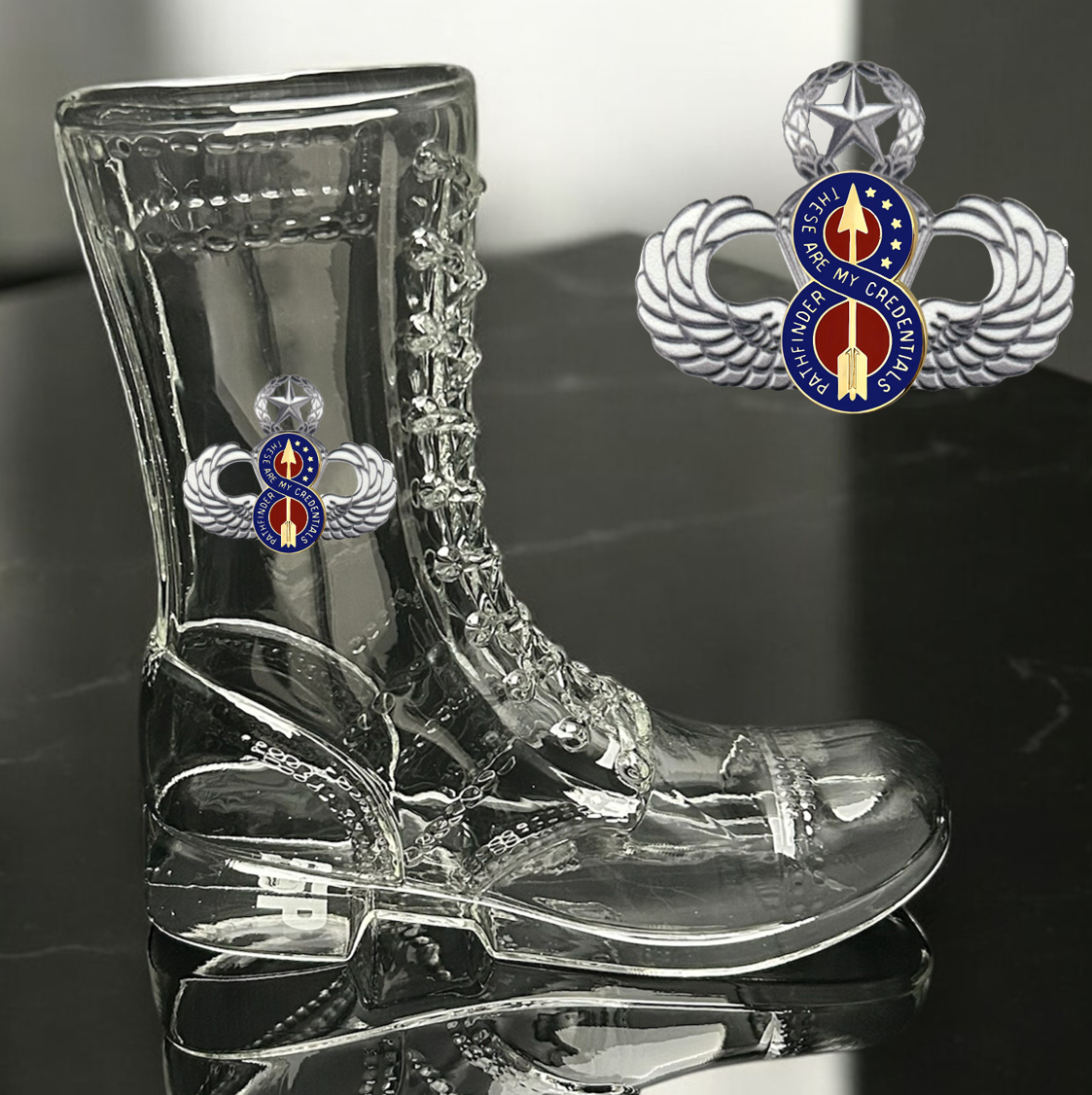 Paratrooper Das Boot (Airborne Unit Crest/DUIs) -Beer boot