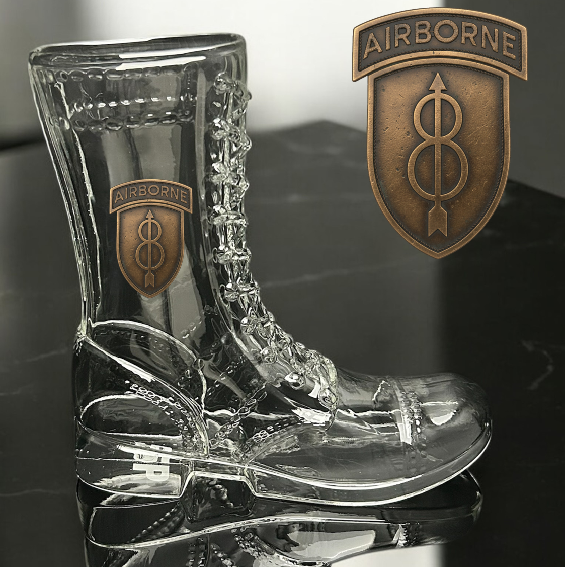 Paratrooper Das Boot (Airborne Unit Patches) -Beer boot