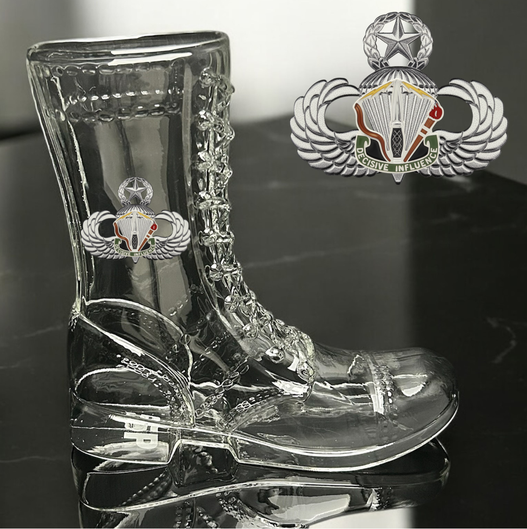 Paratrooper Das Boot (Special Operations Unit Crest/DUIs) -Beer boot