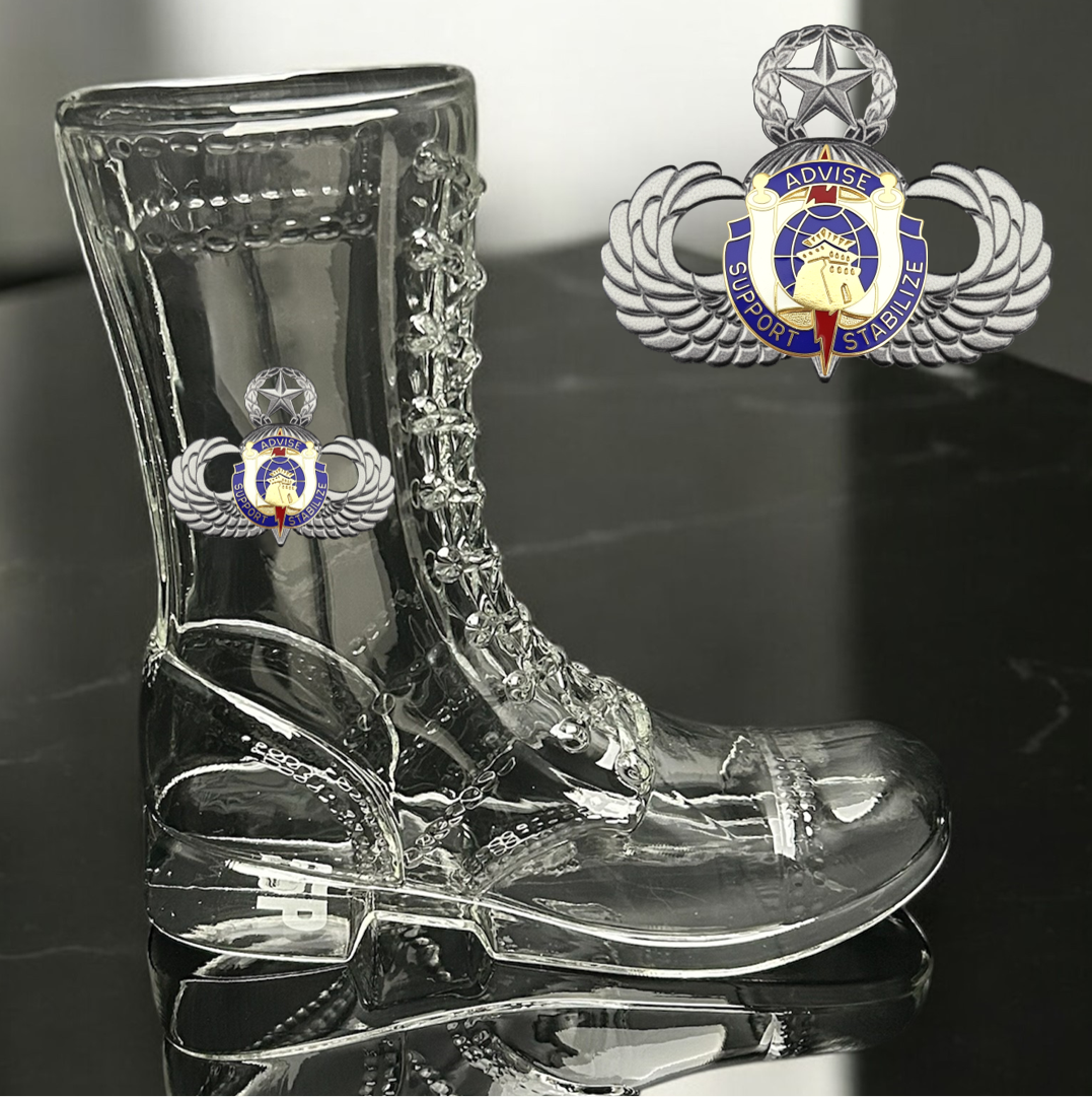 Paratrooper Das Boot (Special Operations Unit Crest/DUIs) -Beer boot
