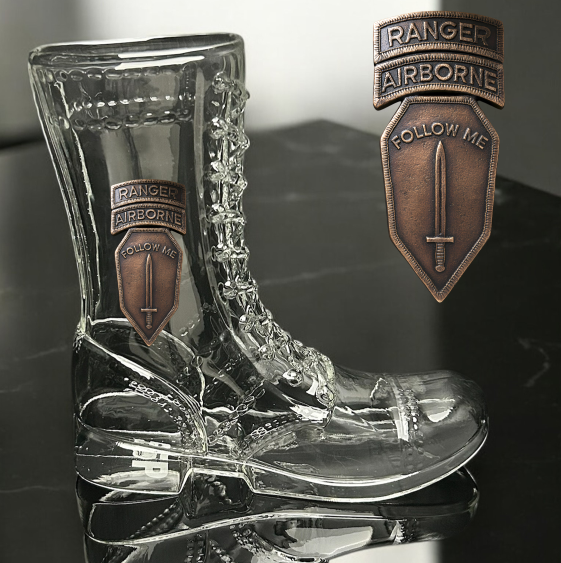 Paratrooper Das Boot (Airborne Unit Patches) -Beer boot