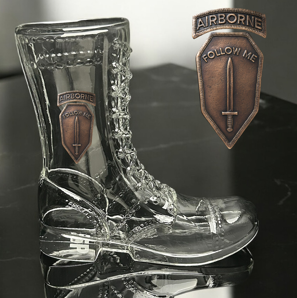 Paratrooper Das Boot (Airborne Unit Patches) -Beer boot