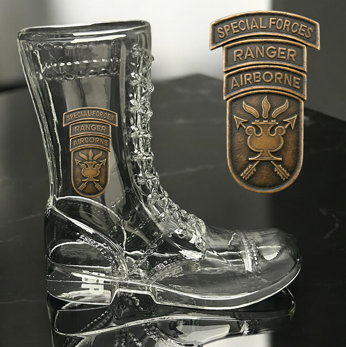Paratrooper Das Boot (Special Operations Unit Patches) -Beer boot