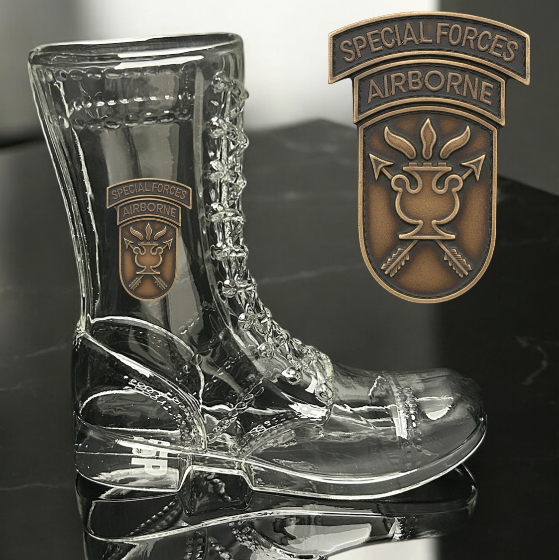 Paratrooper Das Boot (Special Operations Unit Patches) -Beer boot