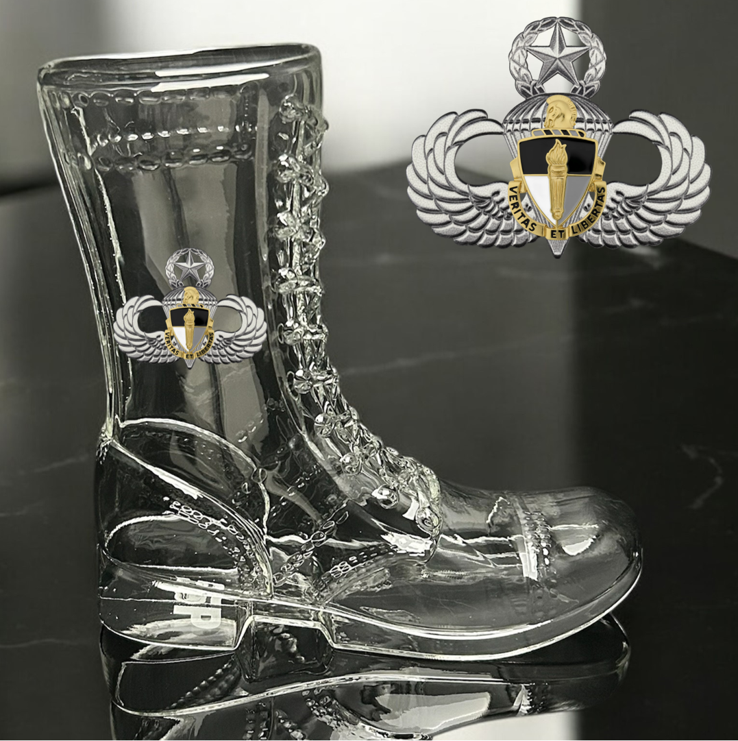 Paratrooper Das Boot (Special Operations Unit Crest/DUIs) -Beer boot