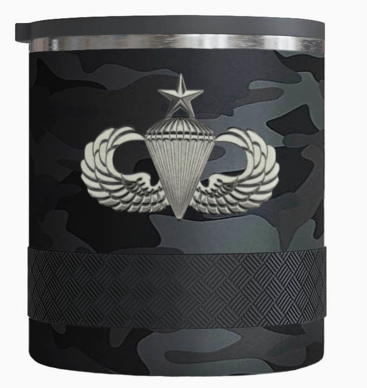 Mass Tac 5Whiskey Rocks Tumbler (Black Camo)