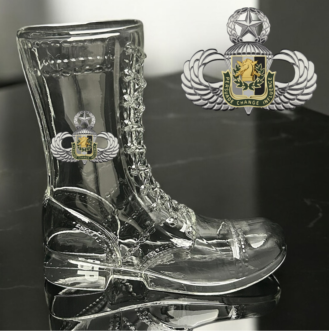 Paratrooper Das Boot (Special Operations Unit Crest/DUIs) -Beer boot