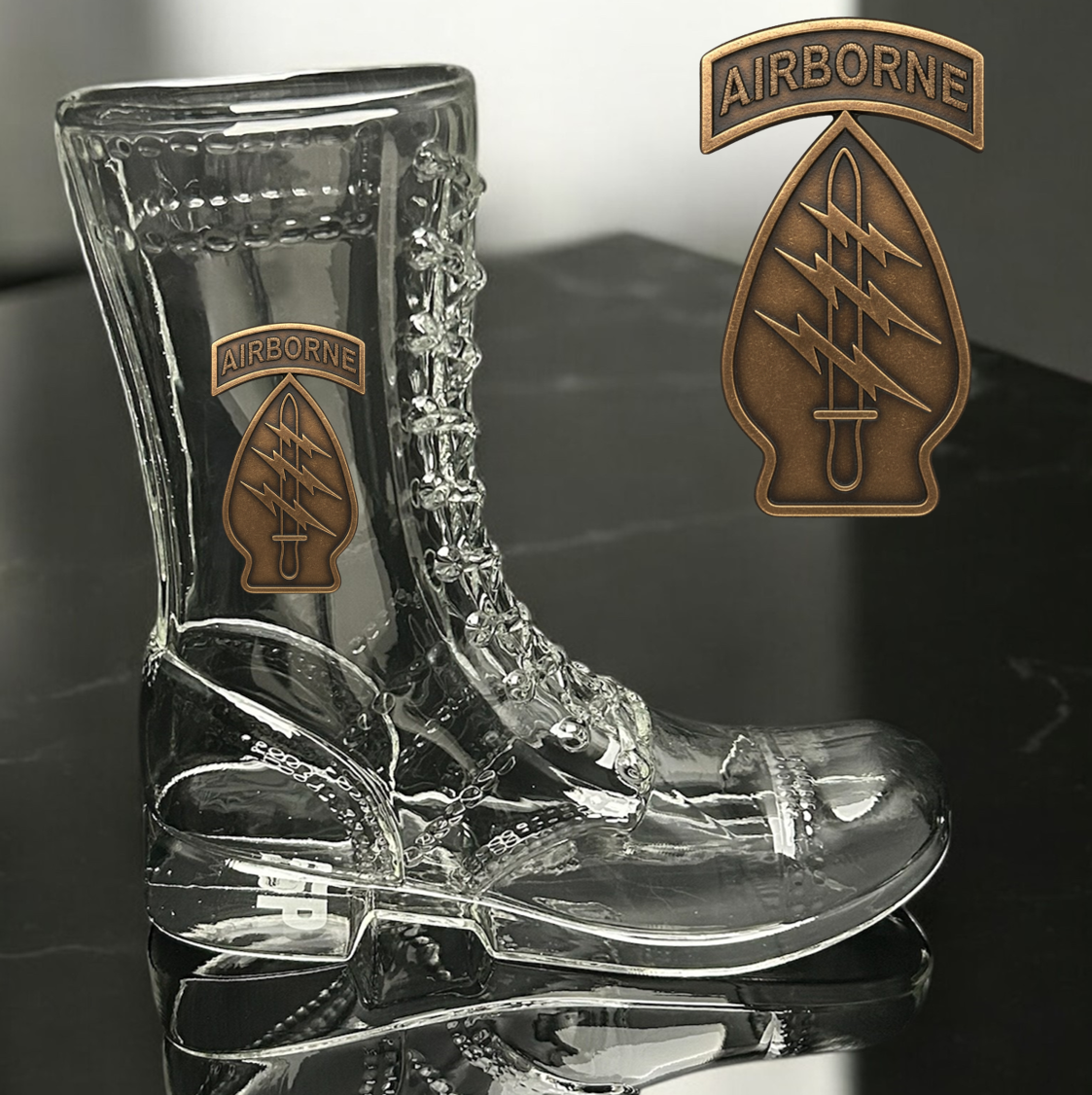 Paratrooper Das Boot (Special Operations Unit Patches) -Beer boot