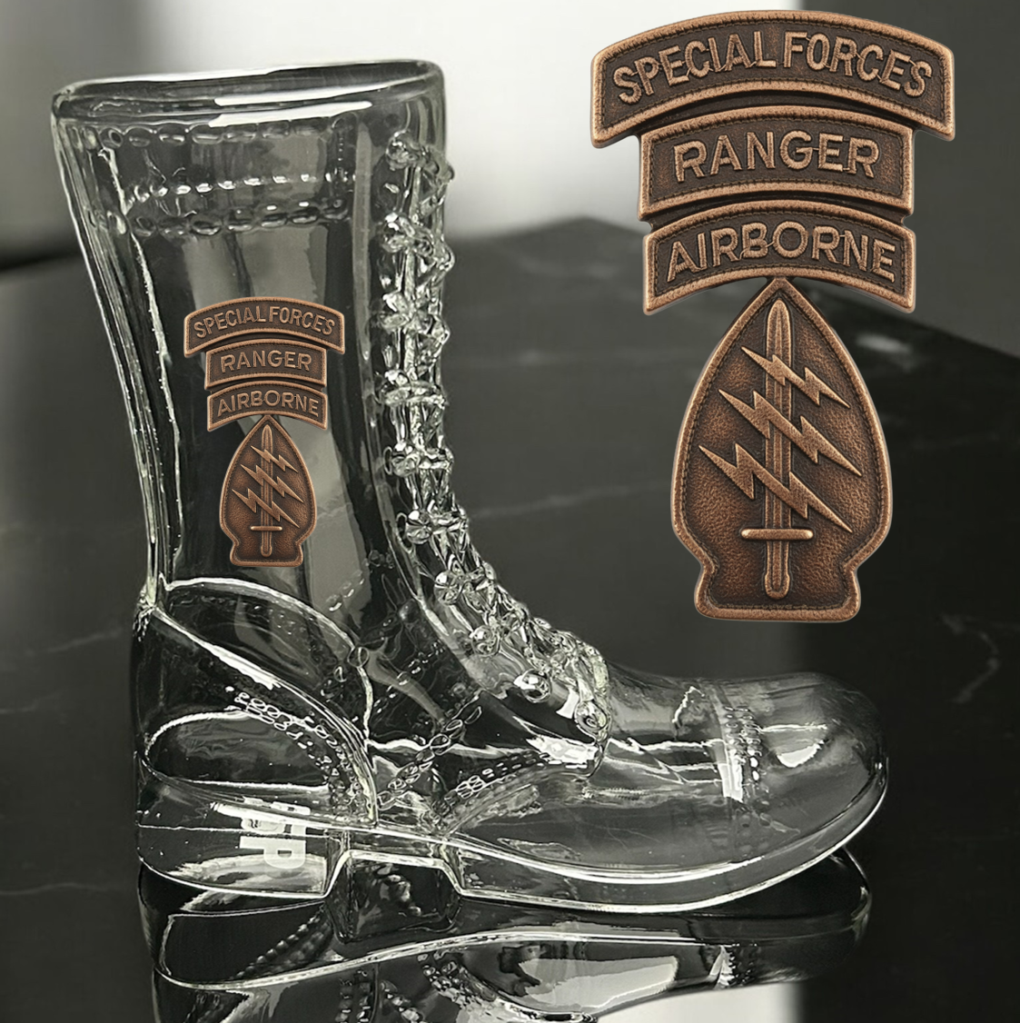 Paratrooper Das Boot (Special Operations Unit Patches) -Beer boot