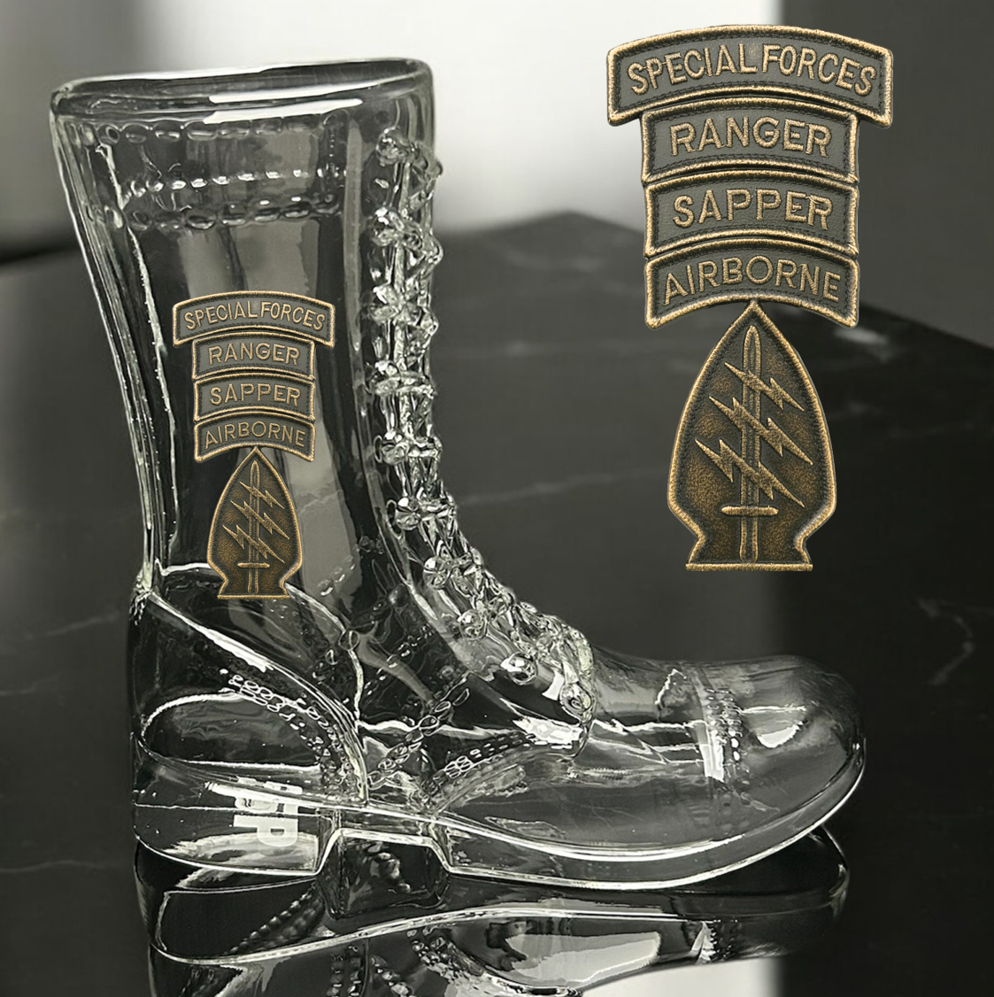 Paratrooper Das Boot (Special Operations Unit Patches) -Beer boot