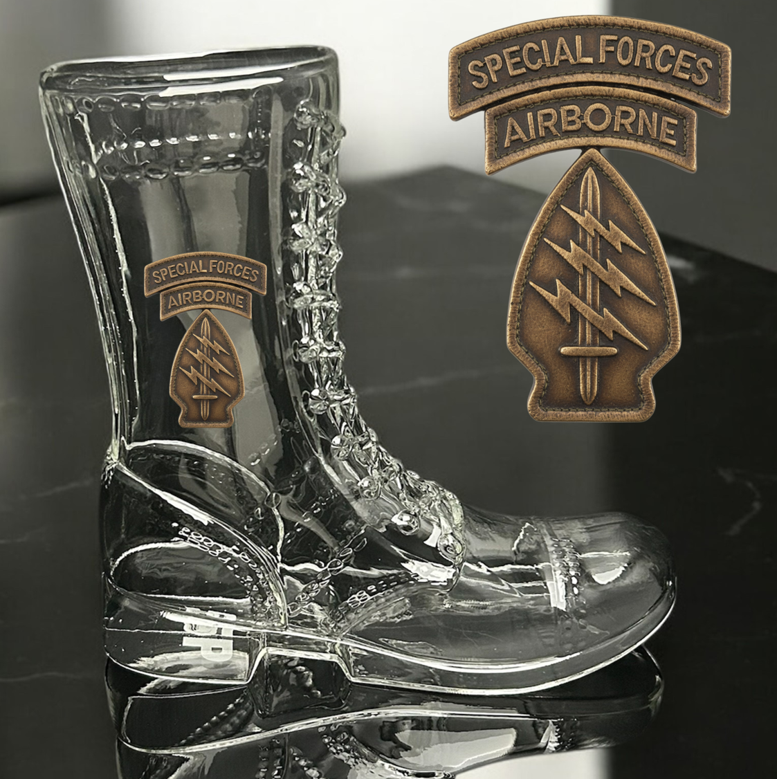 Paratrooper Das Boot (Special Operations Unit Patches) -Beer boot