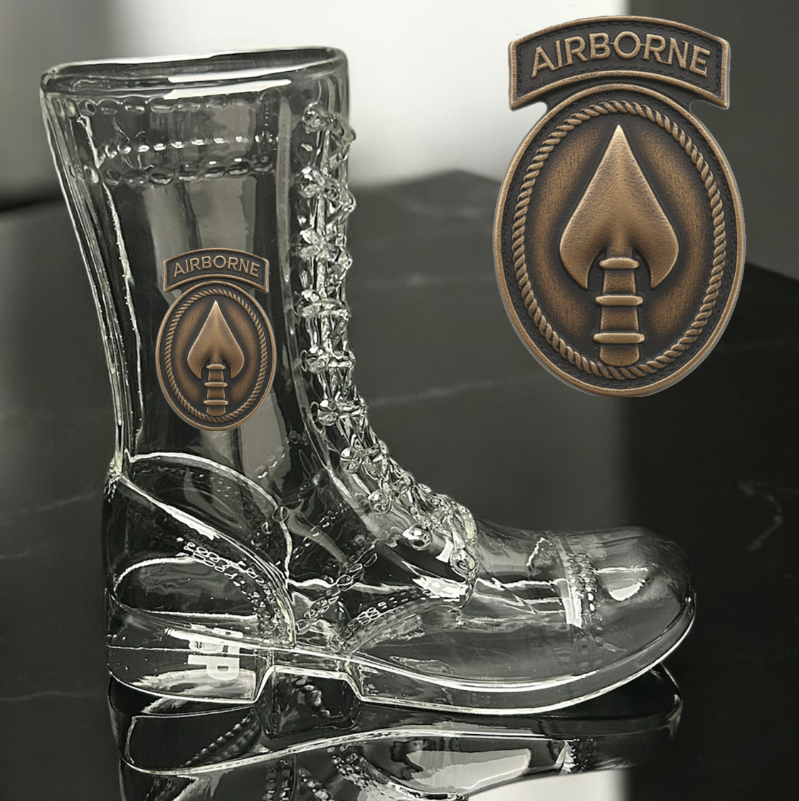 Paratrooper Das Boot (Special Operations Unit Patches) -Beer boot