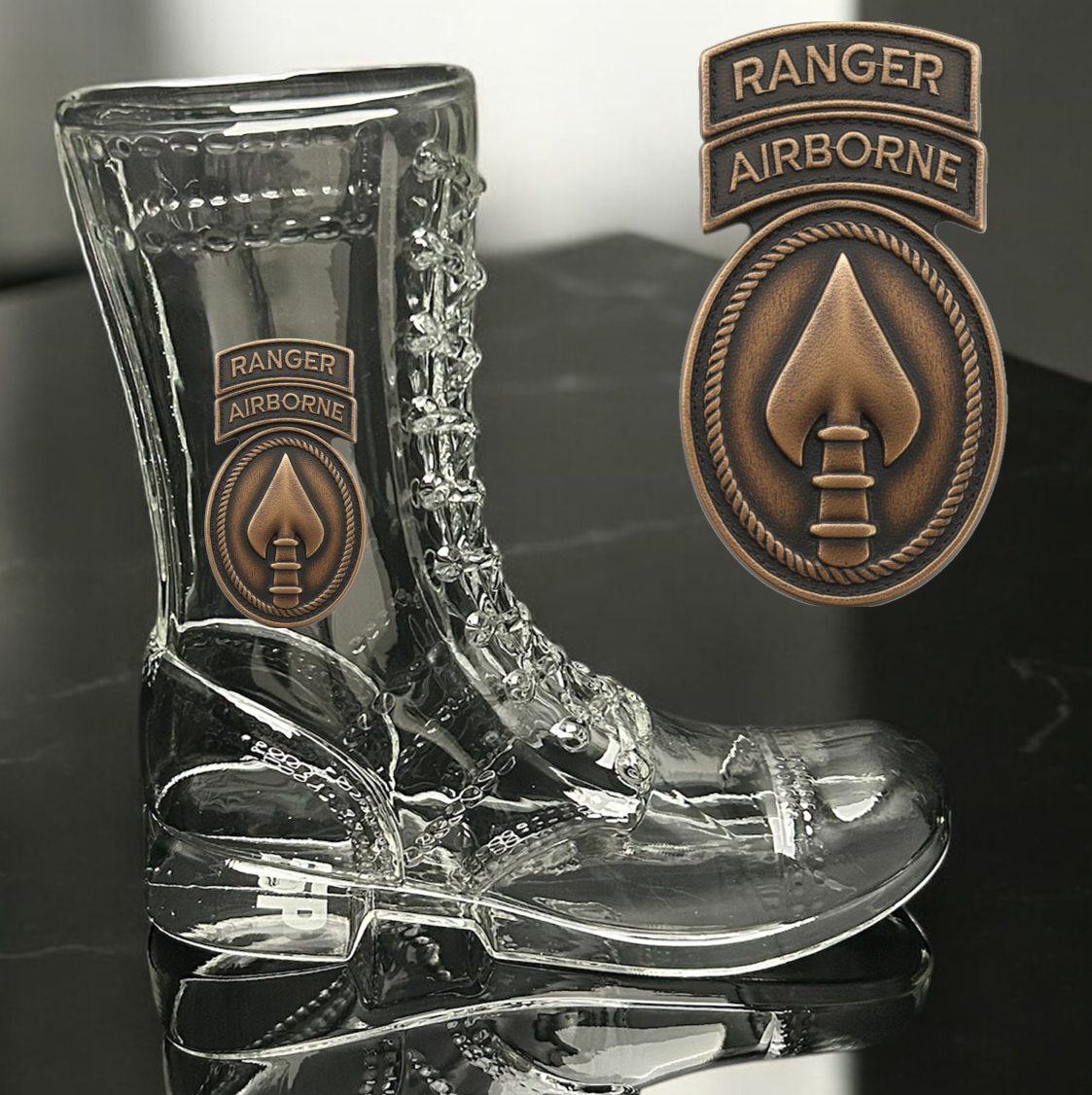 Paratrooper Das Boot (Special Operations Unit Patches) -Beer boot