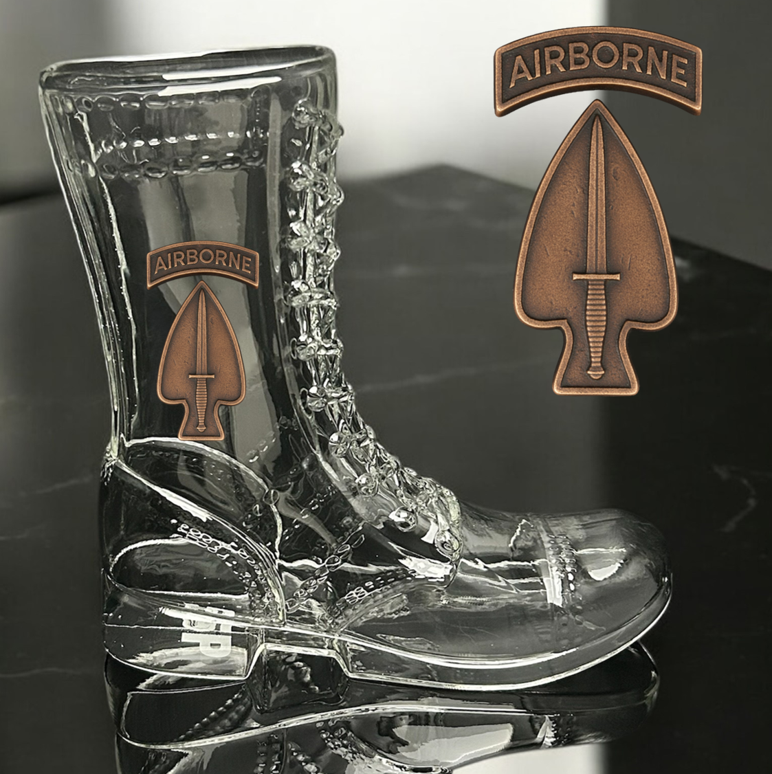 Paratrooper Das Boot (Special Operations Unit Patches) -Beer boot