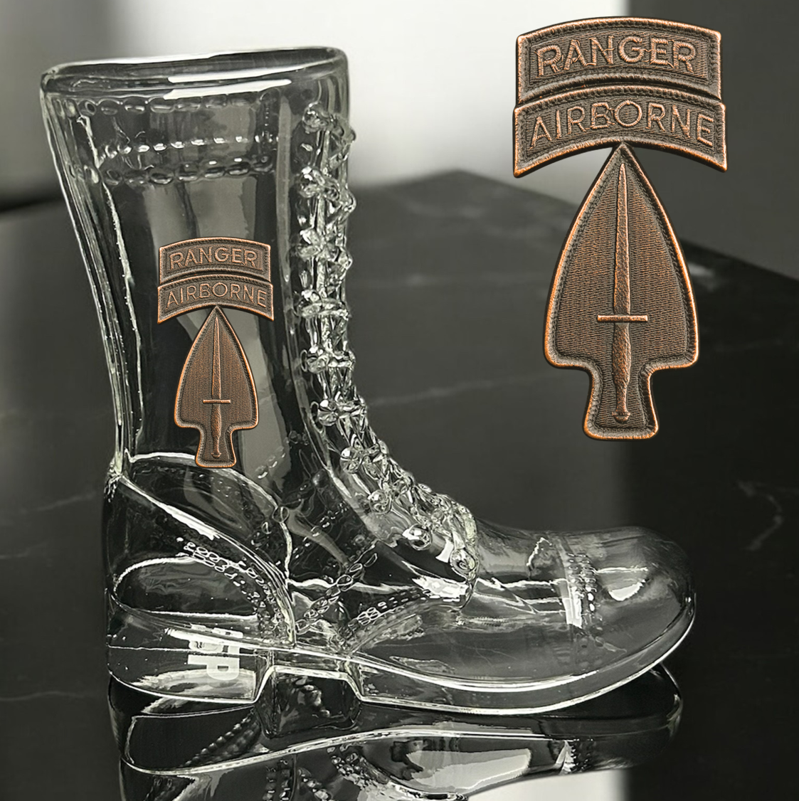 Paratrooper Das Boot (Special Operations Unit Patches) -Beer boot