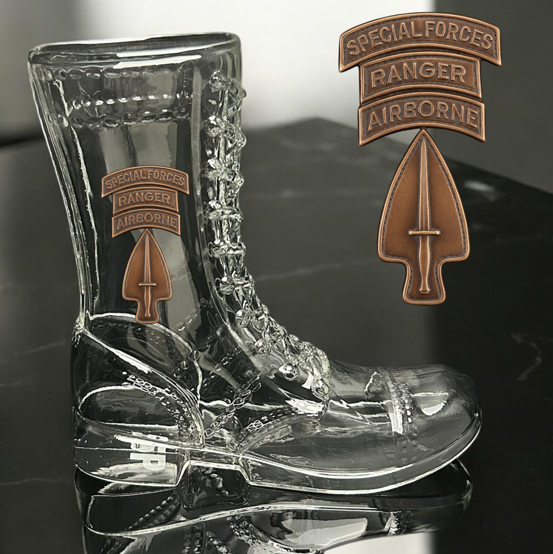 Paratrooper Das Boot (Special Operations Unit Patches) -Beer boot