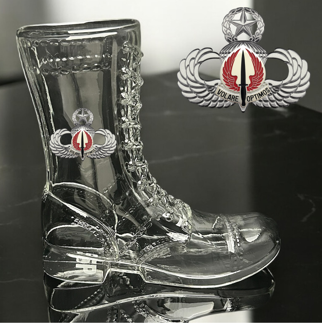 Paratrooper Das Boot (Special Operations Unit Crest/DUIs) -Beer boot